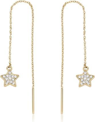 Sagapo S'Agapõ - Playful gold-plated earrings Stars Aurora SAR55