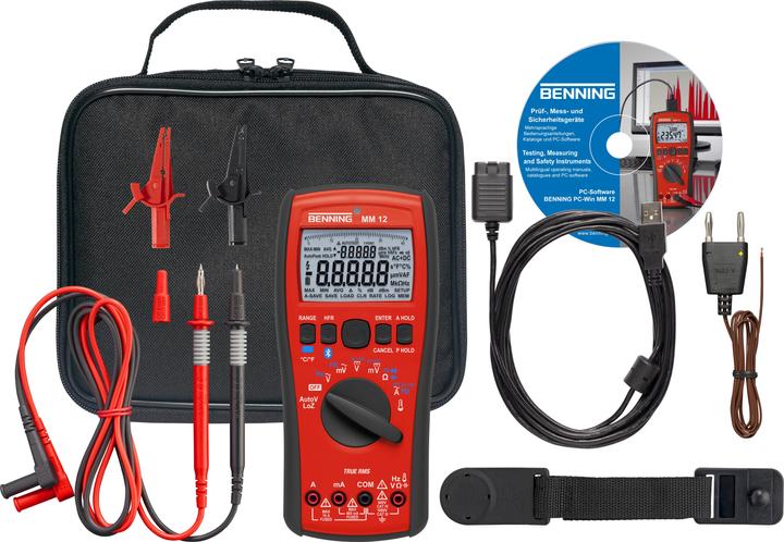 Image du produit Benning Multimètre portable numérique MM 12 (CAT IV 600V, CAT III 1000V)