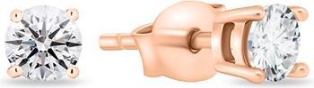 Brilio Minimalist rose gold stones with zircons EA975RAU
