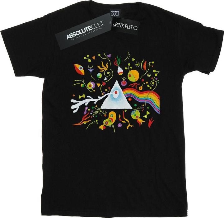 Actual product image Pink Floyd Womens/Ladies Miro 70s Prism Cotton Boyfriend T-Shirt (S)