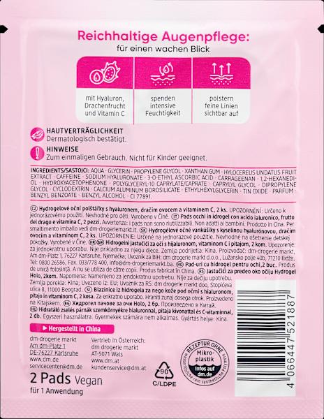 Image du produit dm Balea Pads pour les yeux Hydrogel Holo