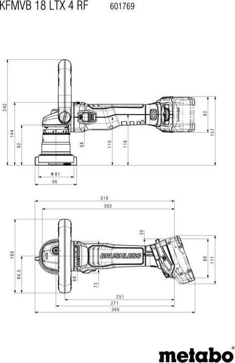 Produktbild Metabo KFMVB 18 LTX BL 4 RF