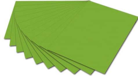 Produktbild Folia Fotokarton 300g/m2 grasgrün 50x70 cm, 1 Bogen mit EAN-Code (1 x)