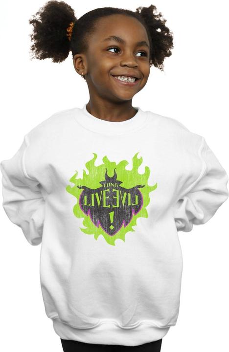 Actual product image Disney Girls The Descendants Maleficent Long Live Sweatshirt (116)