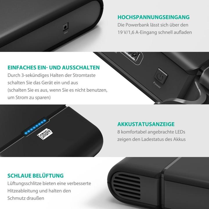 Actual product image RAVPower Rp-Pb055 (27000 mAh, 80 W, 100 Wh)