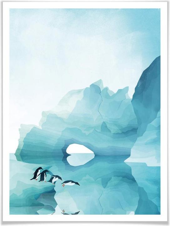 Immagine prodotto Trenddeko Goed Blue - Pinguini (120 x 150 cm)