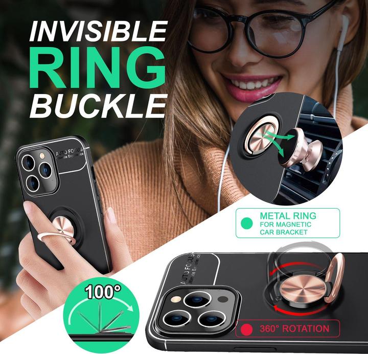 Image du produit Nalia Matte Ring Silicone Cover (Apple iPhone 14 Pro)