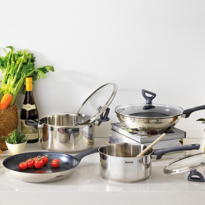 Produktbild Tefal Daily Cook Pfannen- und Topf-Set (11-teilig) (32.50 cm, Kochtopf, Edelstahl)