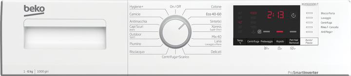 Image du produit Beko Lave-linge à chargement frontal WUXS61032WI-IT 6 kg 1000 tr/min Blanc (6 kg, Gauche)