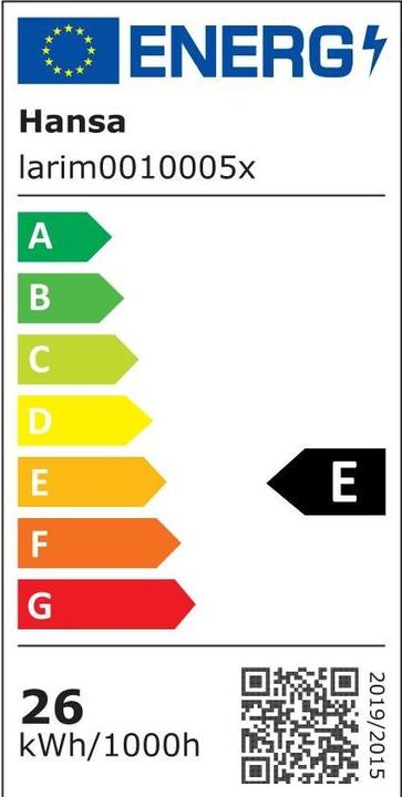 Energie-Label Hansa LARIMAR - Stehleuchte (4700 lm)