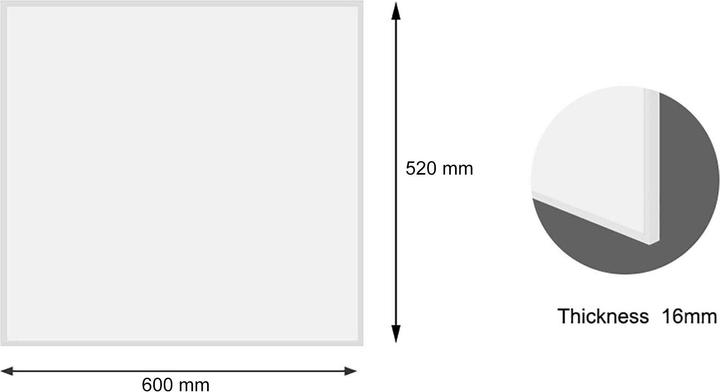 Produktbild Wiltec Infrarotheizung 290W Heizpaneel IR Heizung Elektroheizung Effizient (290 W)
