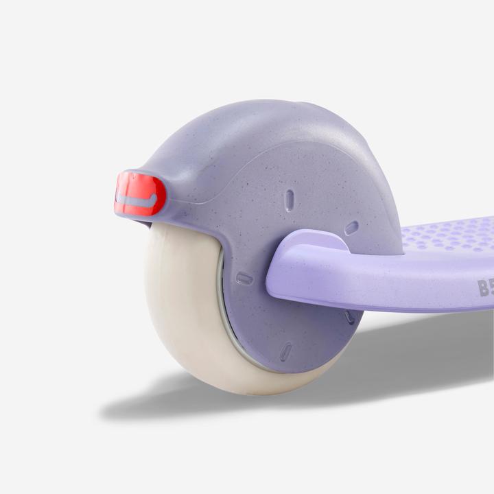 Actual product image Oxelo Kids' 3-Wheeled Scooter B500 - Lavender
