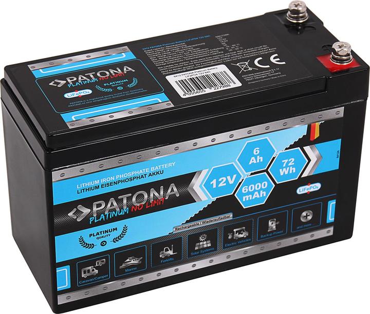 Image du produit Patona Pile de platine (12 V, 6 Ah)