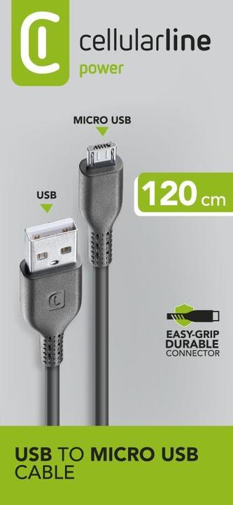 Actual product image Cellularline USB A - Micro USB B (1 m, USB 2.0)