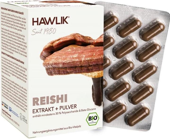 Actual product image Hawlik Reishi extract + powder capsule (120 Piece, Capsules, 109 g)