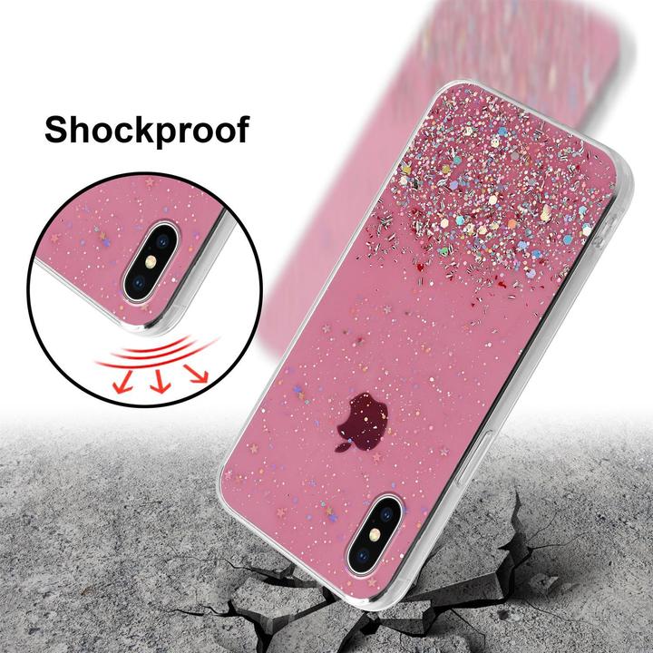 Actual product image Cadorabo TPU cover sparkling glitter (Apple iPhone X)