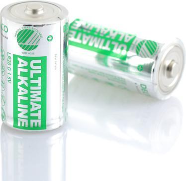 Actual product image Deltaco Ultimate Alkaline batteries, L (10 pcs., D)