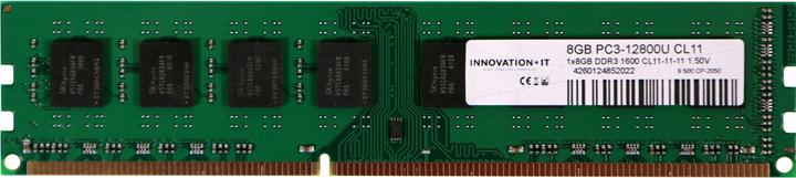 Innovation IT Modulo di memoria Innovation PC 670433 8GB DDR3 1600MHz (1 x 8GB, 1600 MHz, DDR3-RAM, DIMM)