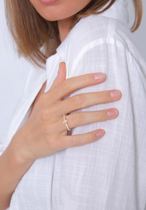 Immagine prodotto Elli Anello PREMIUM Topazio Morganite Fidanzamento Argento 925 (58, 925 Argento)