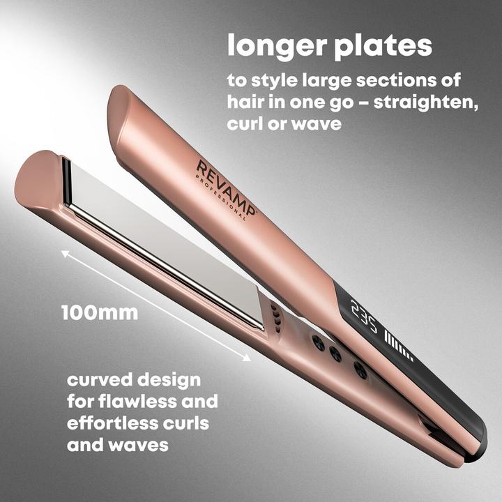 Immagine prodotto Revamp ST-1900GD-EU Dynamic Straight & Style Ceramic Hair Straightener (Piastra per capelli)