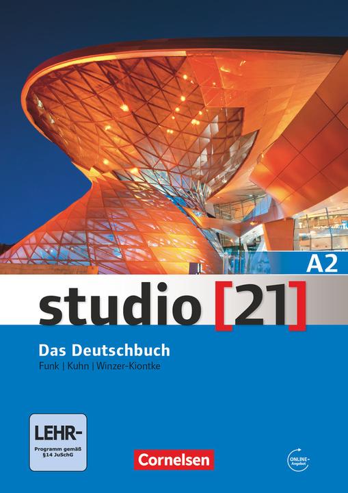 Produktbild studio 21 A2. Gesamtband. Das Deutschbuch. Übungsbuch mit DVD-ROM (Deutsch, Hermann Funk, Christina Kuhn, Britta Winzer-Kiontke, 2015)