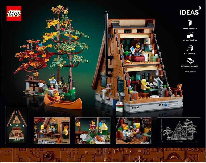 Produktbild LEGO Finnhütte (21338, LEGO Ideas, LEGO Seltene Sets)