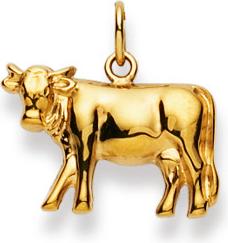 Immagine prodotto Natsumi Schmuck Ciondolo Mucca Oro Giallo 18K/750 (Oro giallo 750/18 K Oro giallo)