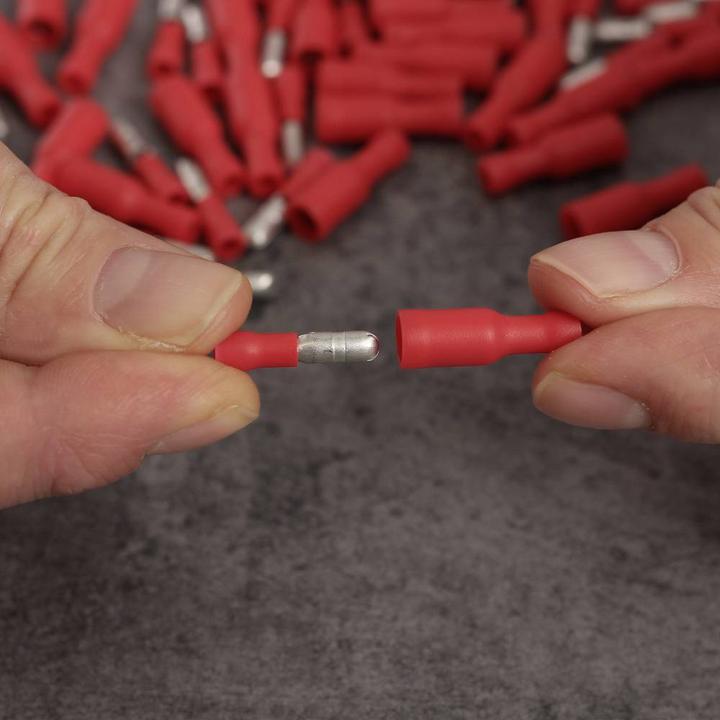 Image du produit Quadrios 23C490 Connecteur rond 0.5 mm² 1.5 mm² Rouge 100 pcs.