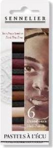 Immagine prodotto Sennelier Pastello Plain Air Set di 6 toni di pelle scura (Multicolore, 6 x)