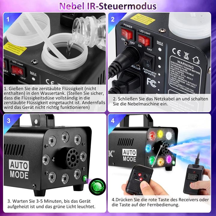 Image du produit Agptek Machine à fumée 500W, portable