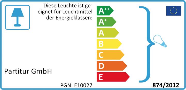Energy Label Twister Lighting Twister Colours (E27)
