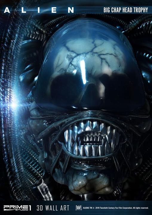 Image du produit Prime 1 Studio Alien plaque murale 3D Big Chap Head Trophy 58 cm