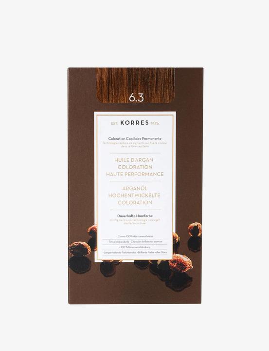 Image du produit Korres Colorant pour cheveux à l'huile d'argan (63 Blond foncé miel)