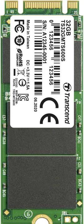 Actual product image Transcend MTS600S SSD (32 GB, M.2 2260)