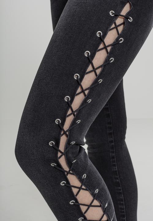 Immagine prodotto Urban Classics Ladies Denim Lace Up Skinny Pants (28)