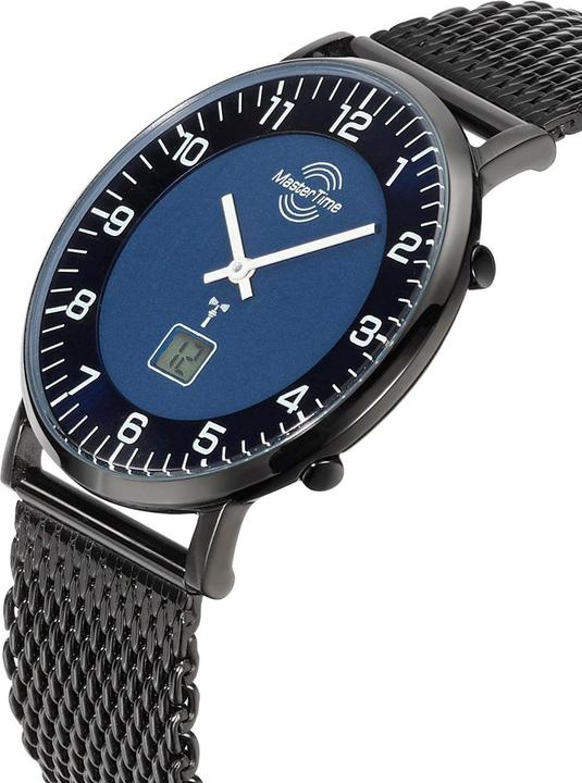 Actual product image Conrad Components Master Time Radio Advanced Men Watch Slim (Analogue wristwatch, Digital watch, Radio-controlled clock, 42 mm)