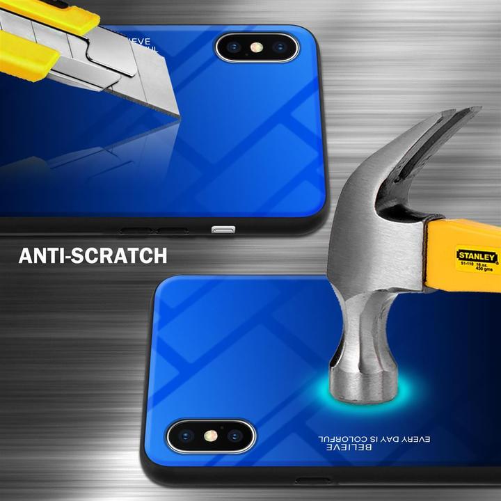 Productafbeelding Cadorabo TPU 2 kleuren glasdekking (Apple iPhone X)