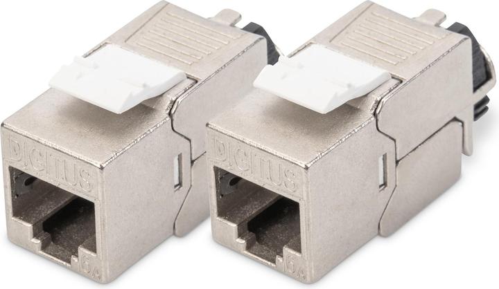 Actual product image Digitus CAT 6A Keystone Jack, shielded, 2 pieces tool-free connection (Keystone module)