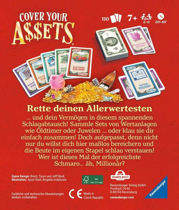 Actual product image Ravensburger Cover your assets (German)