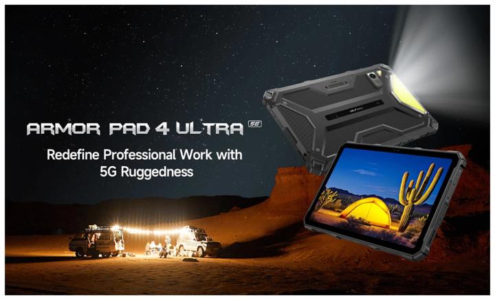 Actual product image Ulefone Armor Pad 4 Ultra 5G Tablet, 256GB, black (5G, 10.36", 256 GB, Black)