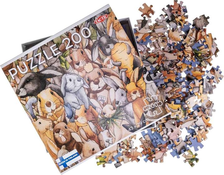 Actual product image Tactic Rabbit jigsaw puzzle, 200 pieces. (200 pieces)