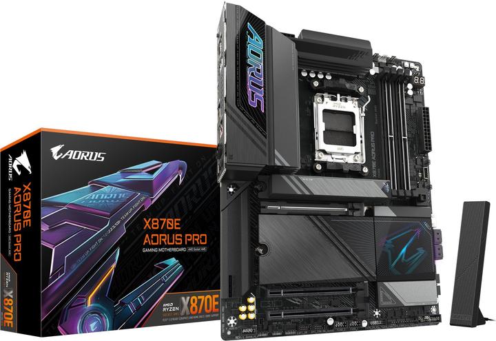 Gigabyte X870E AORUS PRO (X870,AM5,ATX,DDR5) (AM5, AMD X870E, ATX)