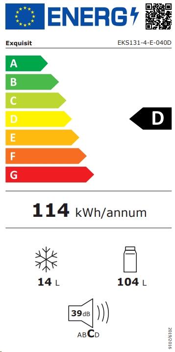 Etichetta energetica Exquisit EKS131-4-E-040D (104 l)