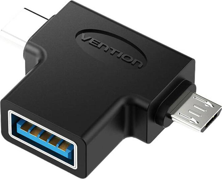 Produktbild Vention USB to USB-C and Micro USB OTG Adapter CDIB0 (USB-A, 2.66 cm)