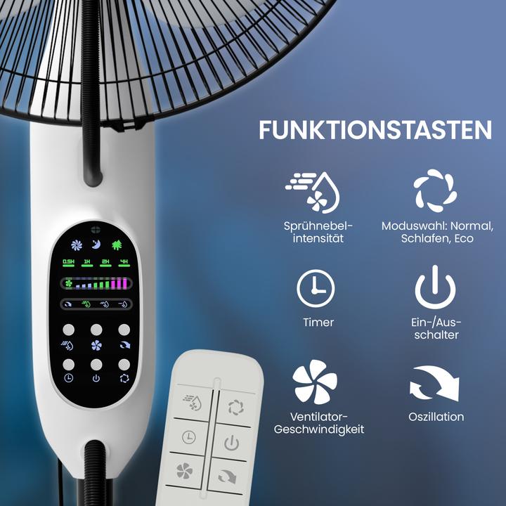 Actual product image Eloneo Standventilator mit Luftbefeuchtung