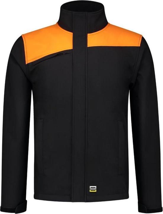 Produktbild Tricorp Softshell Bicolor -Nähte 402021 - Männer - Schwarz/Orange - M. (M)