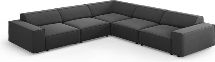 Actual product image Micadoni Velvet Symmetrical Corner Sofa, "Jodie", 6 Seats, 287x287x70Made in Europe (Corner sofa)