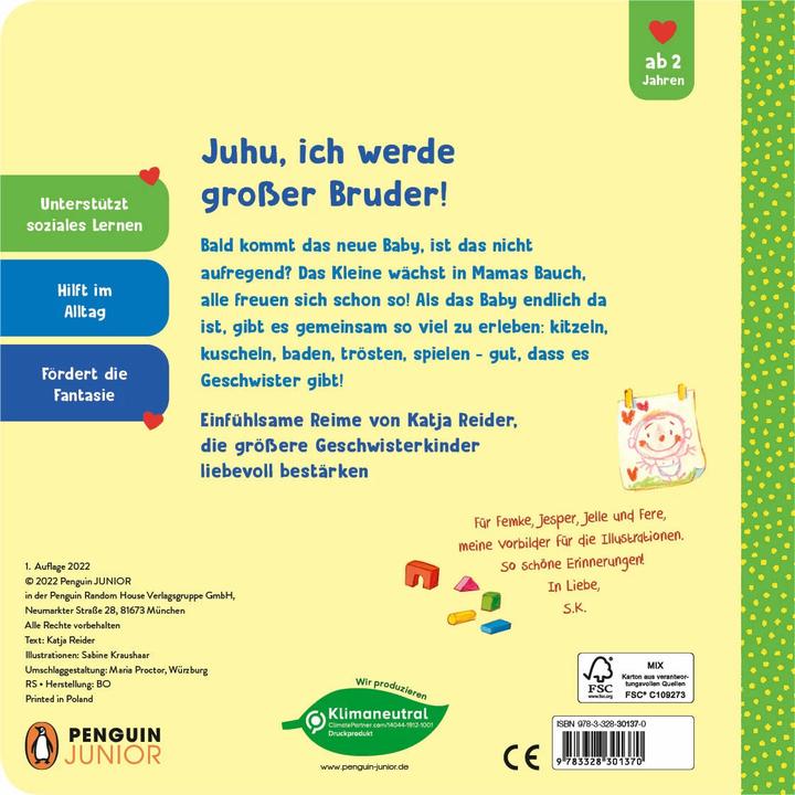 Actual product image Juhu, ich bin jetzt gro?er Bruder! (German)