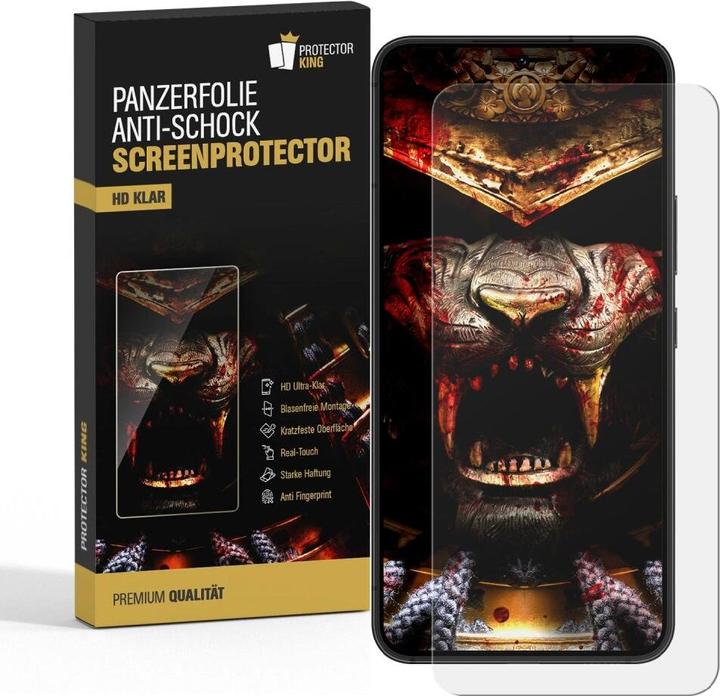 Actual product image Protectorking 4x 9H Panzerglas flexibel HD Klar (4 Piece, Samsung Galaxy S20 FE)