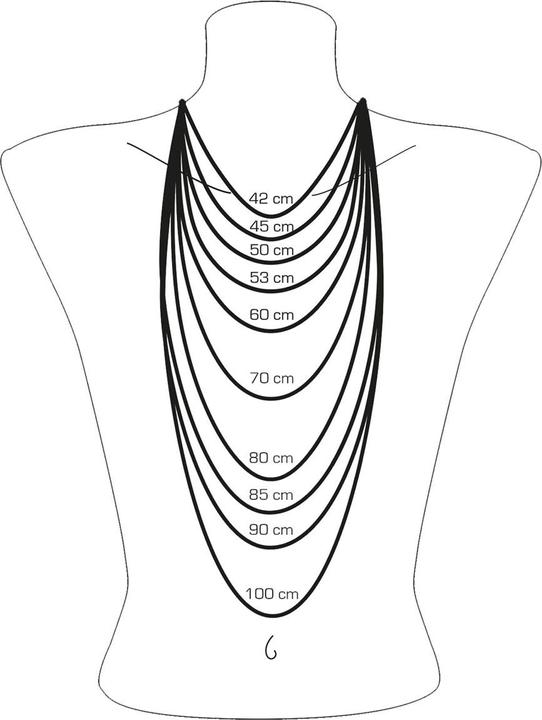 Immagine prodotto Thomas Sabo Collana di cuboidi in oro rosa (Placcatura in oro rosa 750, Argento 925, 40 - 45 cm)